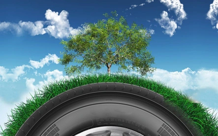 Recycelte Gummi, Reissc halen und Plastik flaschen: Nachhaltige Materialien in der Reifen produktion